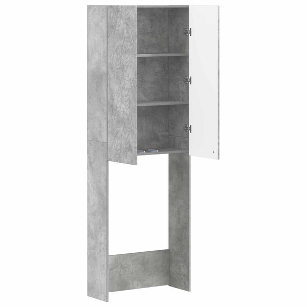 Vessakaappi DELFT Betoninharmaa 66 x 25,5 x 190 cm Tekninen puu