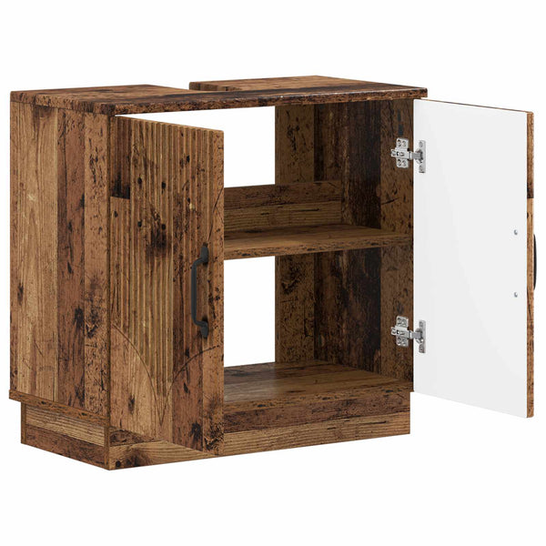 Kylpyhuoneen allaskaappi HOORN Vanha puu 59,5 x 31,5 x 56 cm