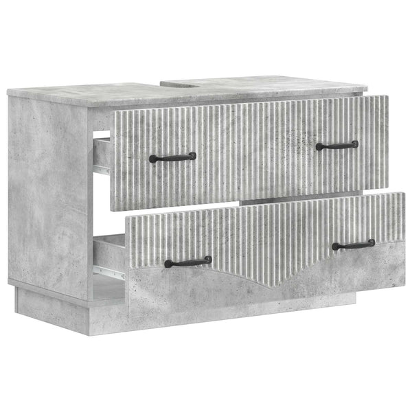 Kylpyhuoneen allaskaappi HOORN Betoninharmaa 82 x 41 x 56 cm