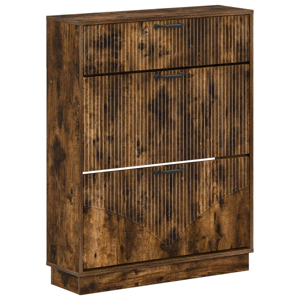 Kenkäkaappi HOORN 78 x 24 x 100 cm Tekninen puu Savutammi