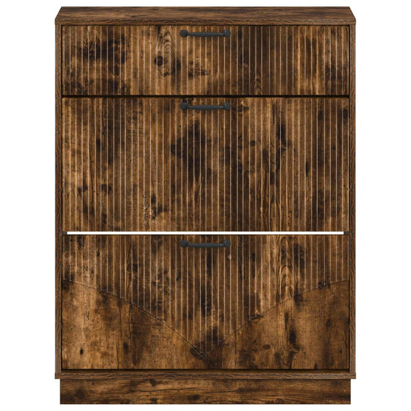 Kenkäkaappi HOORN 78 x 24 x 100 cm Tekninen puu Savutammi