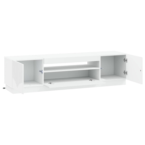 LED TV-kaappi valkoinen Tekninen puu
