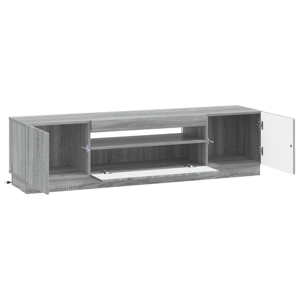 LED TV-kaappi Harmaa Sonoma Tekninen puu