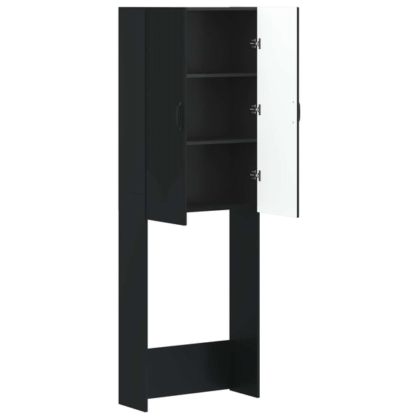 Vessakaappi HOORN Musta 66 x 25,5 x 190 cm Tekninen puu