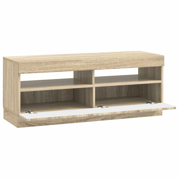 LED TV-kaappi Sonoma-tammi Tekninen puu