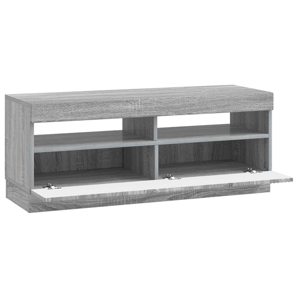 LED TV-kaappi Harmaa Sonoma Tekninen puu