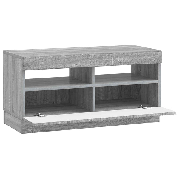 LED TV-kaappi Harmaa Sonoma Tekninen puu