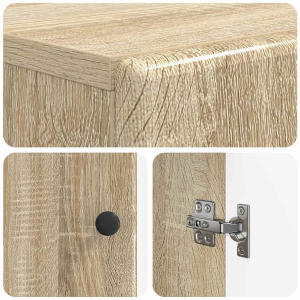 Kenkäkaappi BREDA 59,5 x 39,5 x 90 cm Tekninen puu Sonoma-tammi