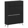 Kenkäkaappi BREDA 78 x 24 x 103 cm Tekninen puu Musta