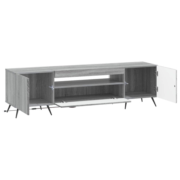 LED TV-kaappi Harmaa Sonoma Tekninen puu