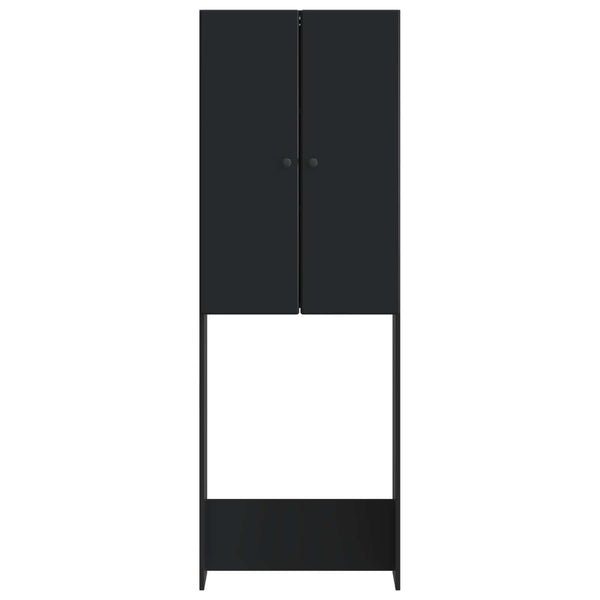 Vessakaappi BREDA Musta 66 x 25,5 x 190 cm Tekninen puu