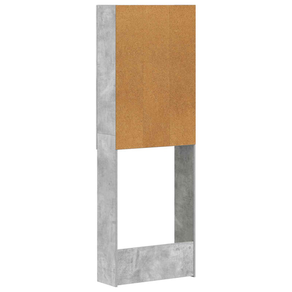 Vessakaappi BREDA Betoninharmaa 66 x 25,5 x 190 cm Tekninen puu