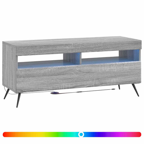 LED TV-kaappi Harmaa Sonoma Tekninen puu