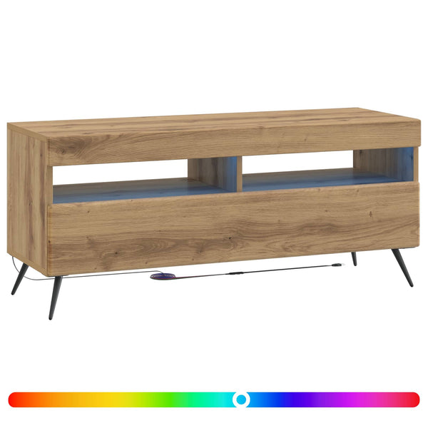 LED TV-kaappi Vanha puu Tekninen puu
