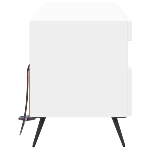 LED TV-kaappi valkoinen Tekninen puu