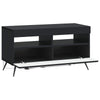 LED TV-kaappi Musta Tekninen puu