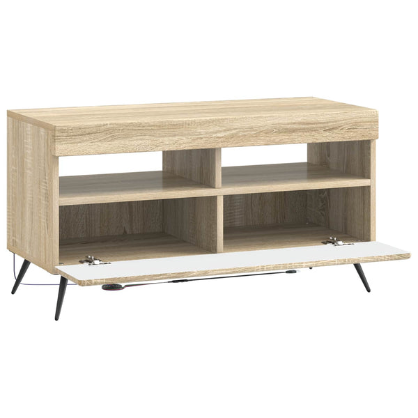 LED TV-kaappi Sonoma-tammi Tekninen puu