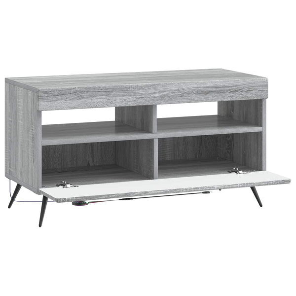 LED TV-kaappi Harmaa Sonoma Tekninen puu