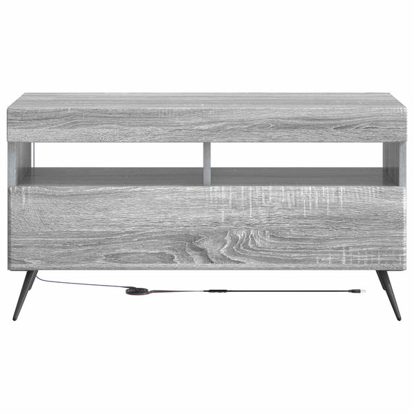 LED TV-kaappi Harmaa Sonoma Tekninen puu