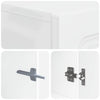 TV-kaappi Korkeakiiltoinen valkoinen Tekninen puu