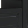 LED TV-kaappi Musta Tekninen puu