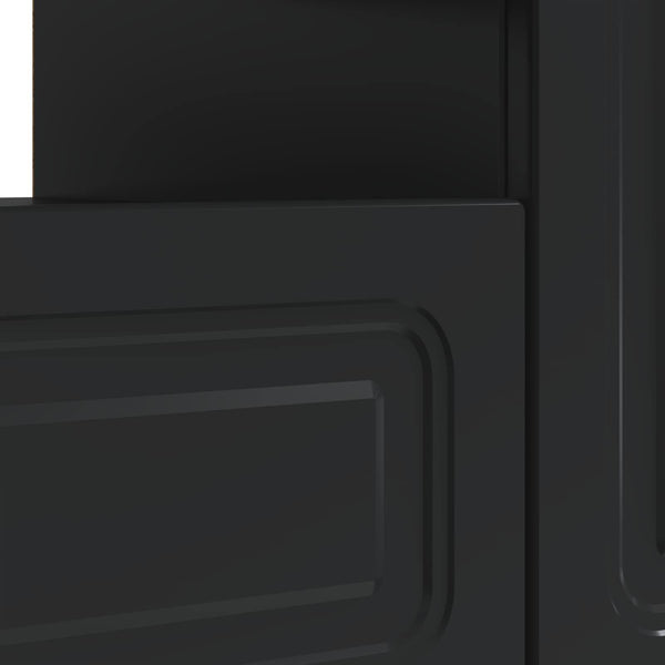 LED TV-kaappi Musta Tekninen puu