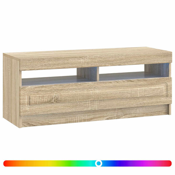 LED TV-kaappi Sonoma-tammi Tekninen puu
