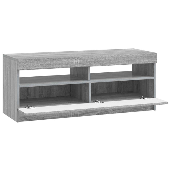 LED TV-kaappi Harmaa Sonoma Tekninen puu
