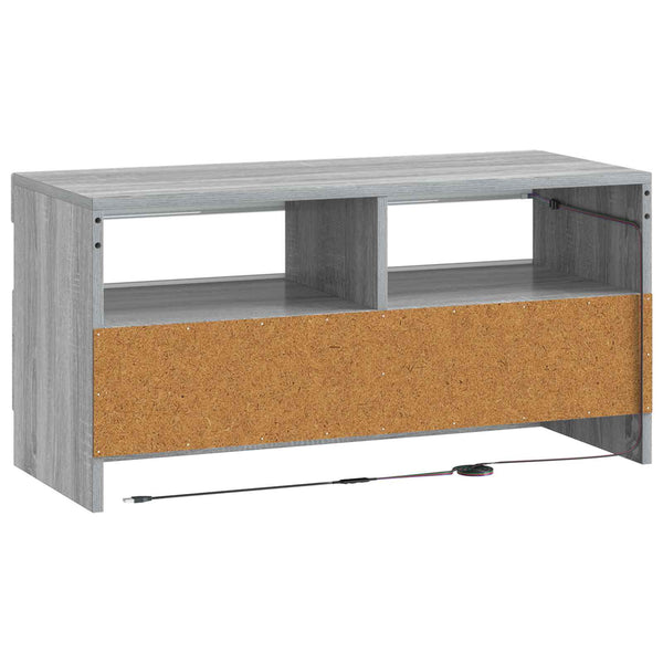 LED TV-kaappi Harmaa Sonoma Tekninen puu