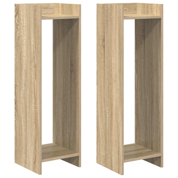 Kasviteline 2 kpl Sonoma-tammi 30 x 30 x 100 cm Tekninen puu
