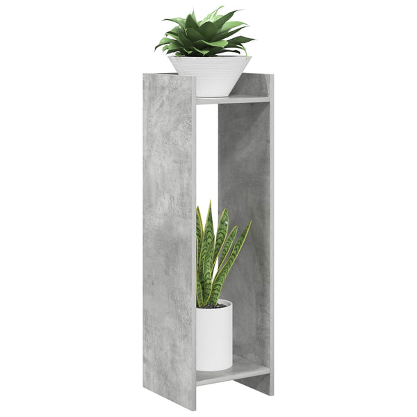 Kasviteline Betoninharmaa 30 x 30 x 100 cm Tekninen puu