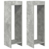 Kasviteline 2 kpl Betoninharmaa 30 x 30 x 100 cm Tekninen puu
