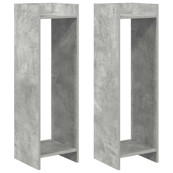 Kasviteline 2 kpl Betoninharmaa 30 x 30 x 100 cm Tekninen puu
