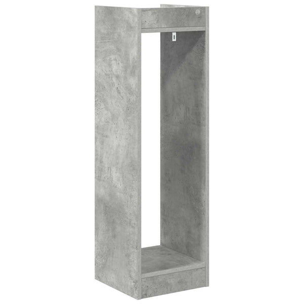 Kasviteline 2 kpl Betoninharmaa 30 x 30 x 100 cm Tekninen puu
