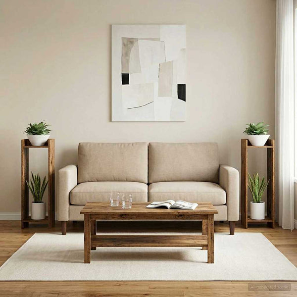 Kasviteline 2 kpl Vanha puu 30 x 30 x 100 cm Tekninen puu