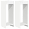 Kasviteline 2 kpl valkoinen 30 x 30 x 80 cm Tekninen puu