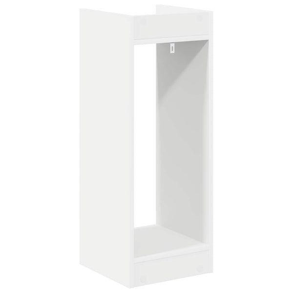 Kasviteline 2 kpl valkoinen 30 x 30 x 80 cm Tekninen puu
