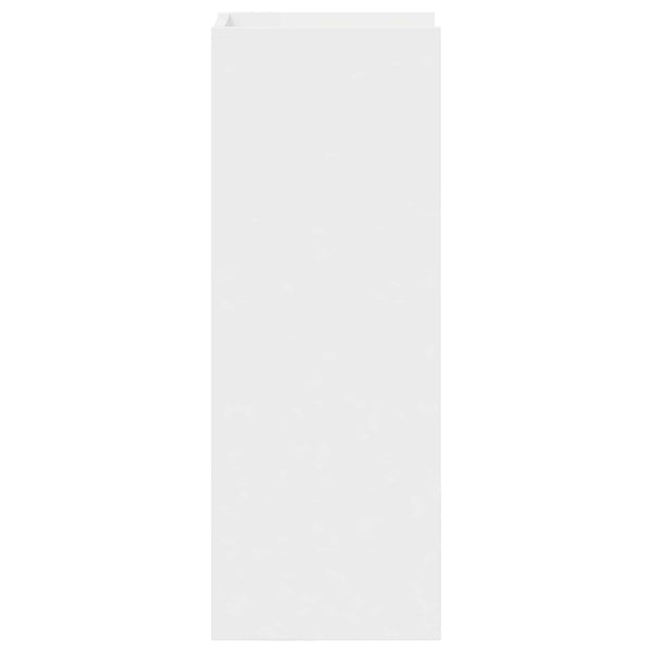Kasviteline 2 kpl valkoinen 30 x 30 x 80 cm Tekninen puu