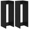 Kasviteline 2 kpl Musta tammi 30 x 30 x 80 cm Tekninen puu