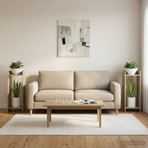 Kasviteline 2 kpl Sonoma-tammi 30 x 30 x 80 cm Tekninen puu