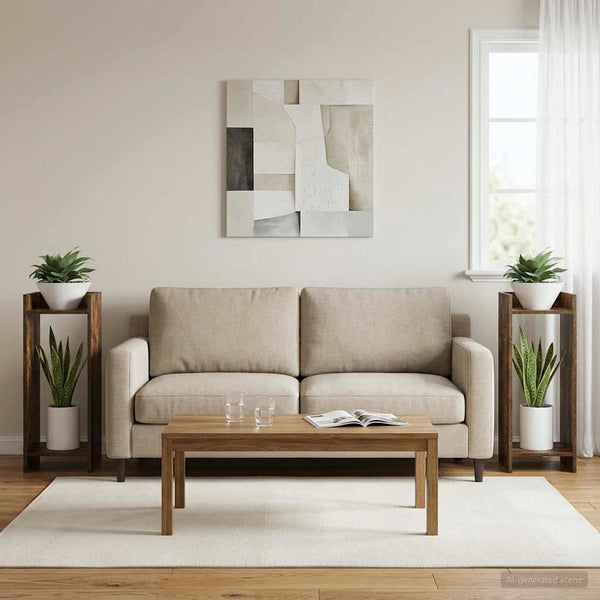 Kasviteline 2 kpl Savutammi 30 x 30 x 80 cm Tekninen puu