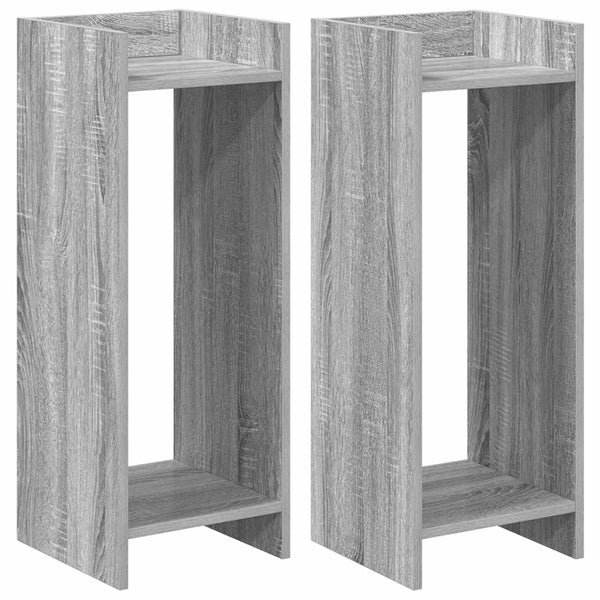 Kasviteline 2 kpl Harmaa Sonoma 30 x 30 x 80 cm Tekninen puu