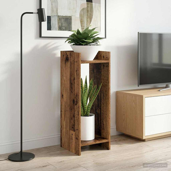 Kasviteline 2 kpl Vanha puu 30 x 30 x 80 cm Tekninen puu