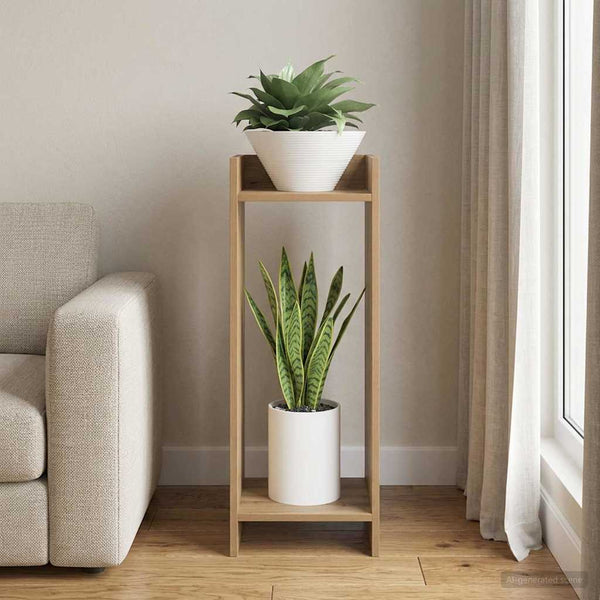 Kasviteline Artisaanitammi 30 x 30 x 80 cm Tekninen puu