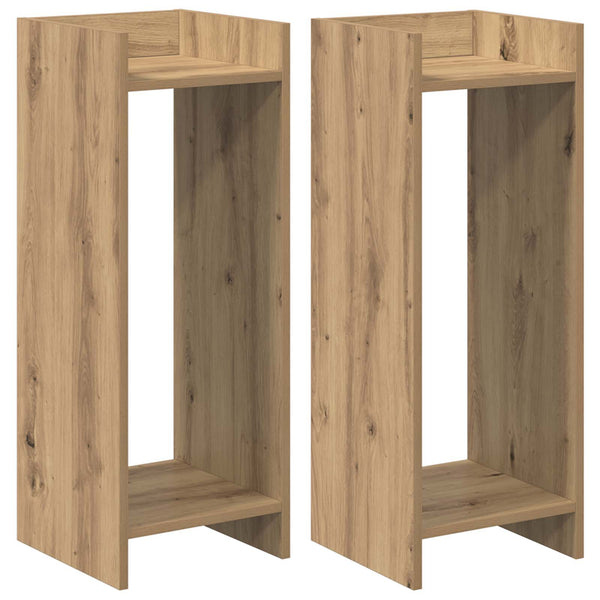 Kasviteline 2 kpl Artisaanitammi 30 x 30 x 80 cm Tekninen puu