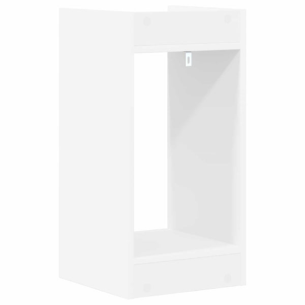 Kasviteline 2 kpl valkoinen 30 x 30 x 60 cm Tekninen puu