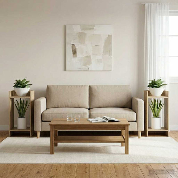 Kasviteline 2 kpl Sonoma-tammi 30 x 30 x 60 cm Tekninen puu