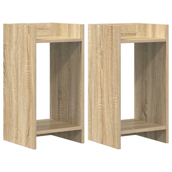 Kasviteline 2 kpl Sonoma-tammi 30 x 30 x 60 cm Tekninen puu
