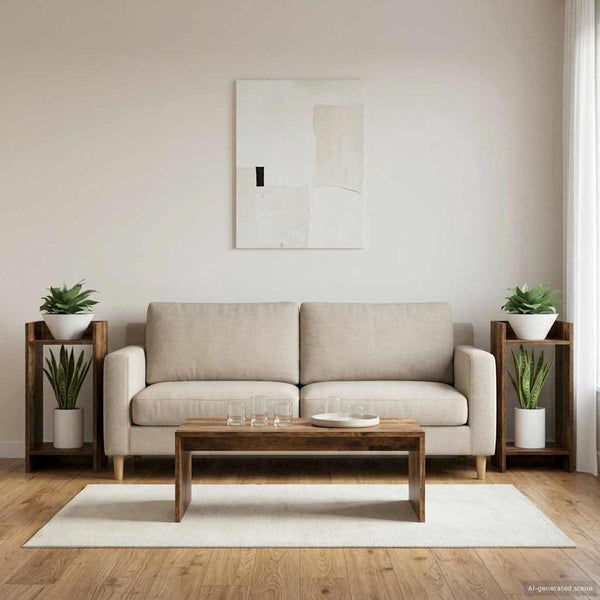Kasviteline 2 kpl Savutammi 30 x 30 x 60 cm Tekninen puu