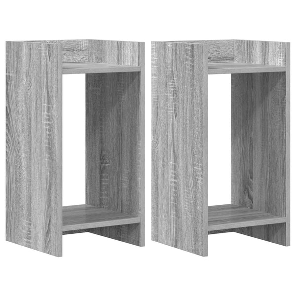 Kasviteline 2 kpl Harmaa Sonoma 30 x 30 x 60 cm Tekninen puu